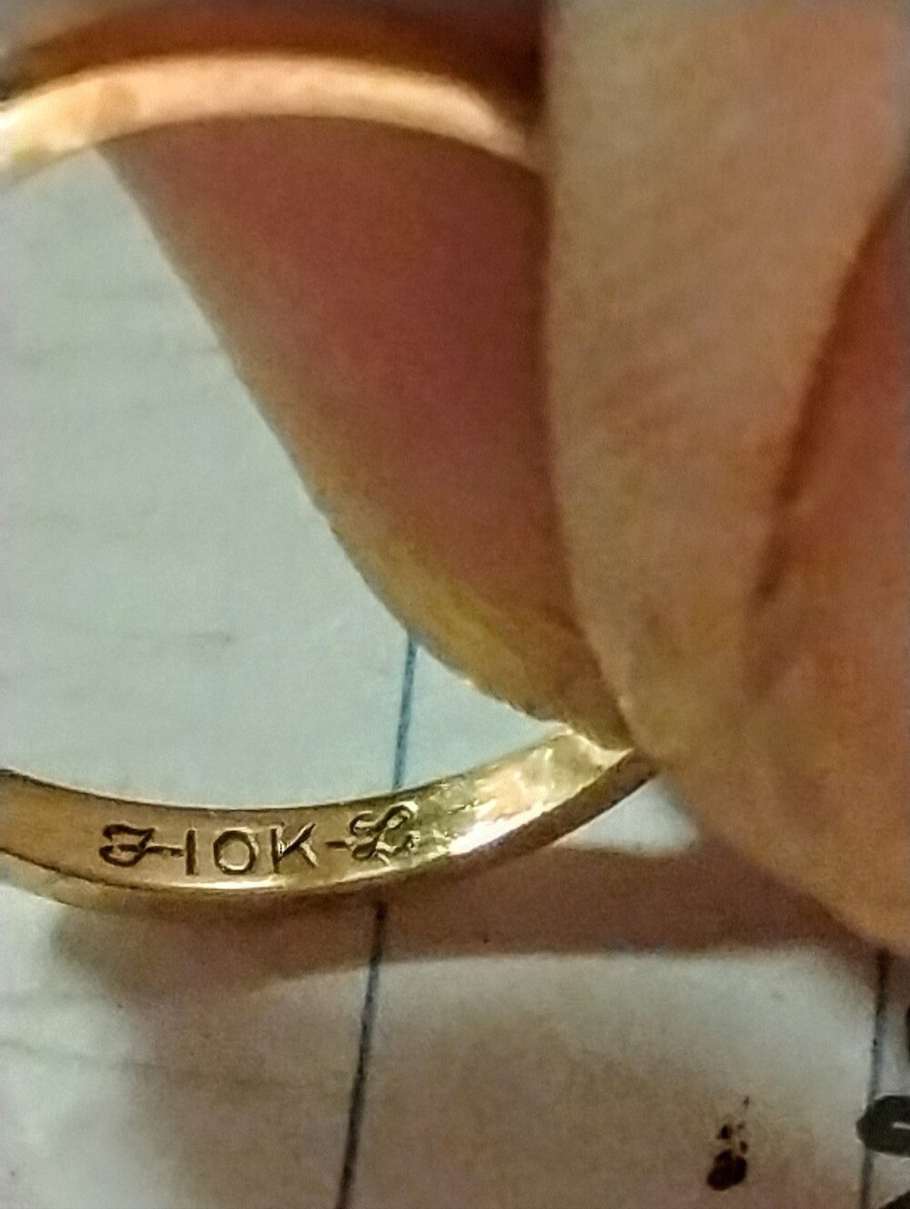 Vintage 10k Yellow Gold London Blue Topaz Bypass Ring Size 7 - Picture 2 of 6